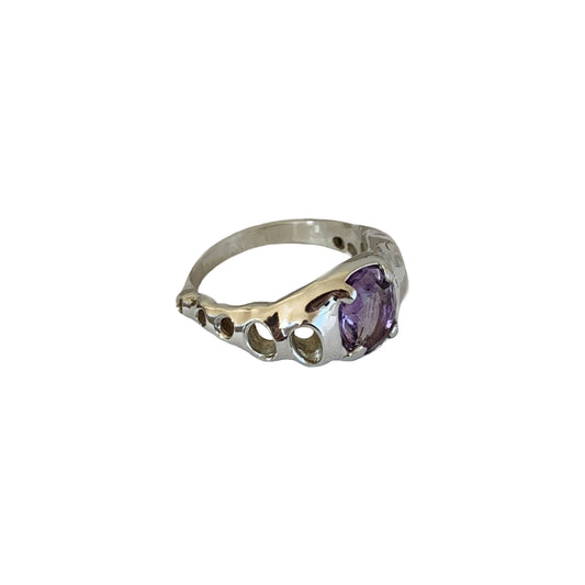 octopus ring with amethyst